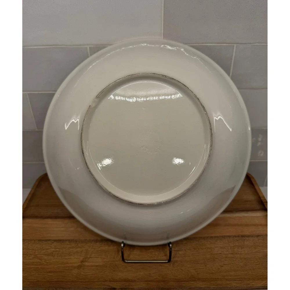 Vintage Italian Ceramic La Pasta Serving Bowl‎ Made in Italy Blue White 12 Inch